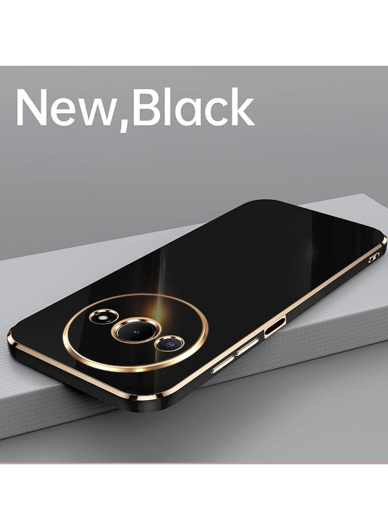 اليشمك ال Redmi A3 4G الهاتف المحمول قذيفة ، ديلوكس مطلي الغطاء الخلفي لينة ، محدب حماية كاميرا كاملة ، رقيقة جدا تبو الهاتف المحمول قذيفة - Image 2