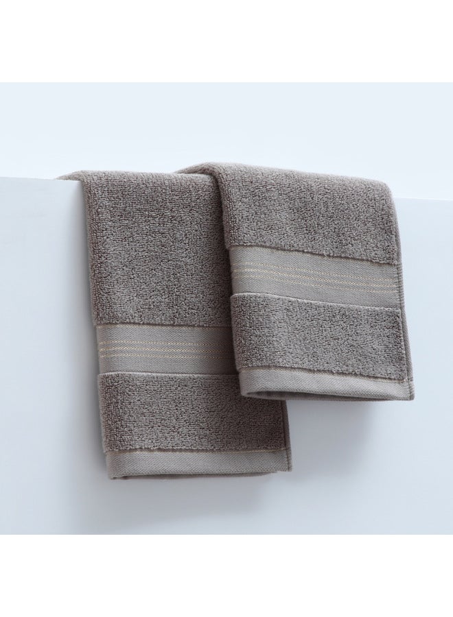 Cotton Square 35*35cm Student Simple Absorbent Plain Color Soft Embroidered Logo Cotton Square