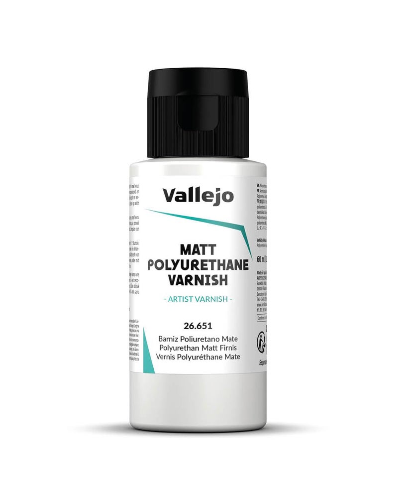 Vallejo - Polyurethane Varnish | Matt Finish 60 ml. (2.02 fl.oz.) | Extraordinary Hardness & Permanence | Create a Perfect Clear Coat | Scratch Resistant for Outdoor and Indoor Surfaces - Image 3