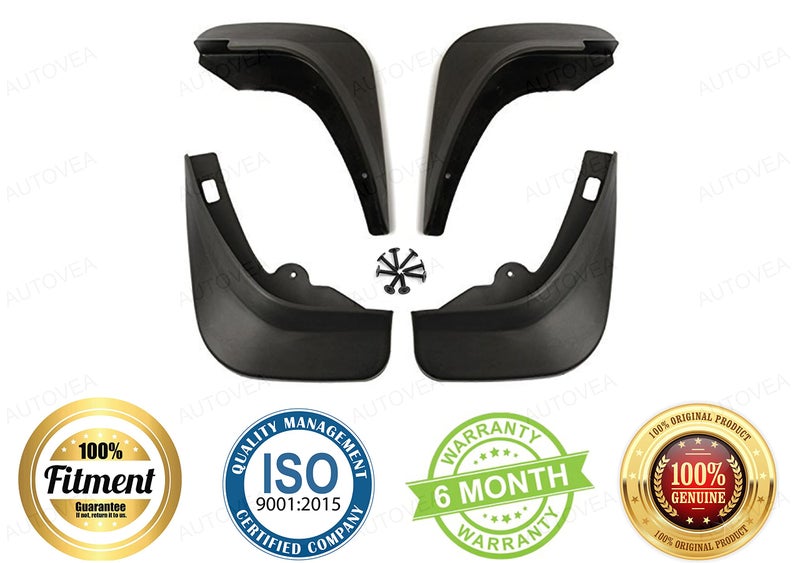 AUTOVEA® Plastic Mud Flaps | Pack of 4 | Compatible with Tata Punch (2021-2024) - Image 2