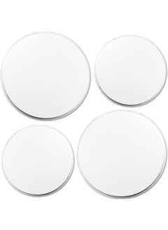 Reston Lloyd Reston Lloyd, Burner Covers For Electric Stovetop, Decorative Lightweight Tin Covers, Set of 4 (2-8 inch & 2-10 inch), Conceals Messy Drip Pans, White  - Image 1