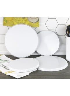 Reston Lloyd Reston Lloyd, Burner Covers For Electric Stovetop, Decorative Lightweight Tin Covers, Set of 4 (2-8 inch & 2-10 inch), Conceals Messy Drip Pans, White  - Image 2