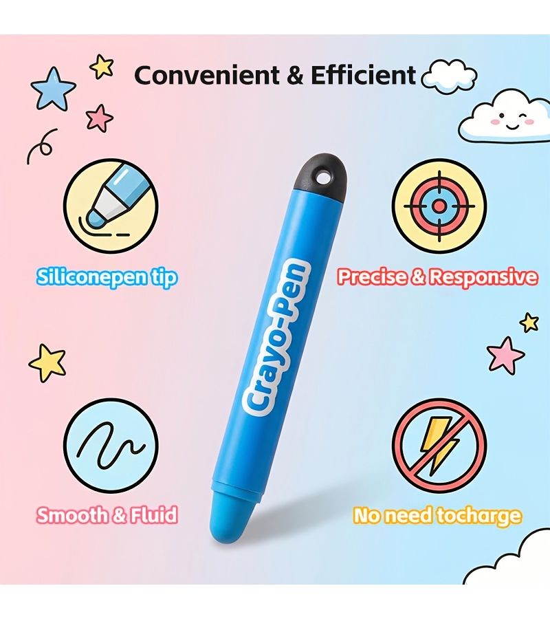Cloud White Fine Pen Holder Stylus Crayon Design No Charging Touch Pen - Image 5