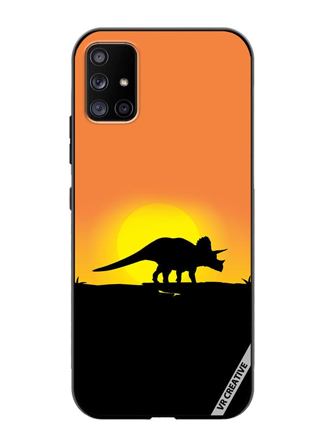 VR CREATIVE Protective Case Cover For Samsung Galaxy A71 5G Dinosaur Design Multicolour - Image 1