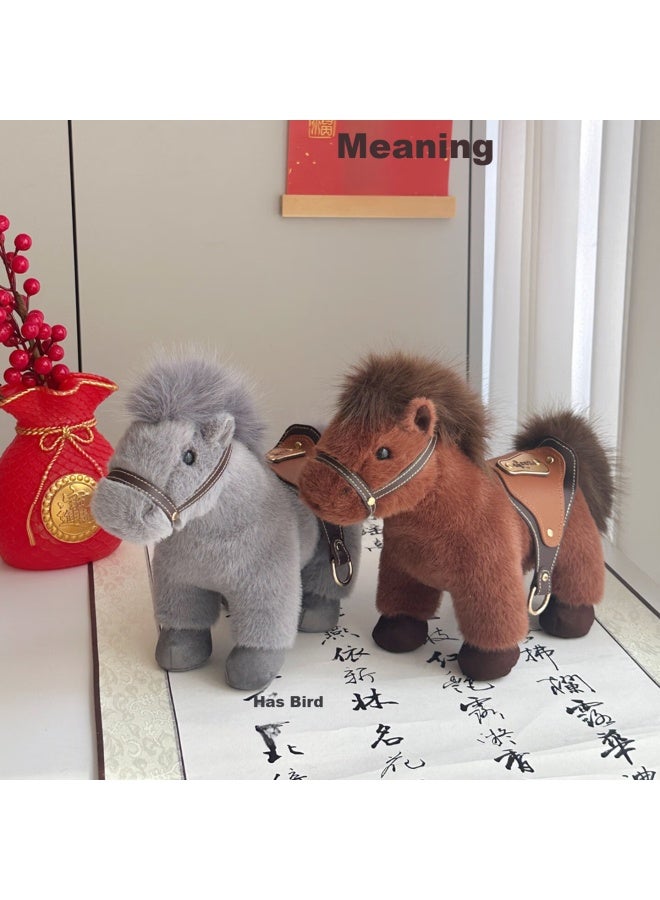 Weltston Plush Zodiac Year Of The Horse Doll Pillow Toy Birthday Gift For Girls Lucky Horse Plush Toy - Image 2
