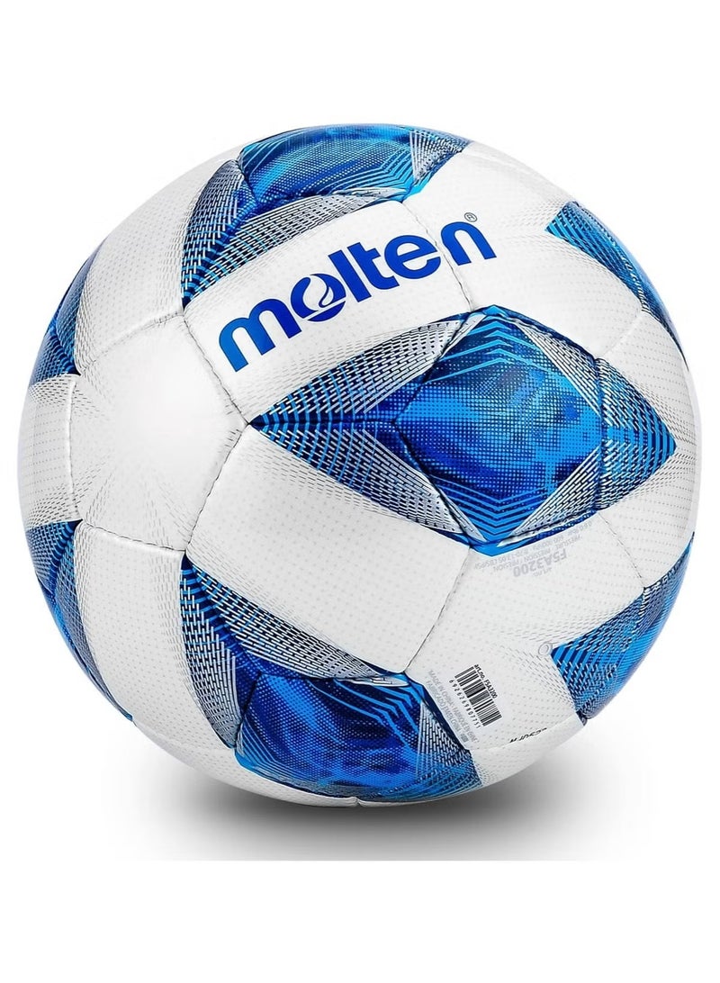 Molten Soccer Competition Ball Soft Leather Football Professional Player Football Lover Student Sports Training Ball, Size 5# - Image 1