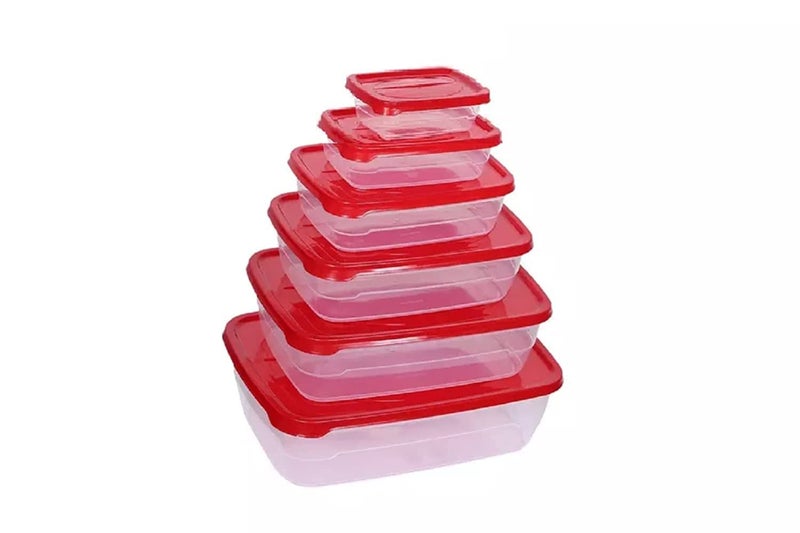 DOLIVA Plastic Food Storage Container for Kitchen Fridge Storage Boxes with Air Tight Lid Kitchen Container Clear Meat Box Capacity 225ml 325ml 650ml 1250ml 2200ml 3500ml 6 Pcs - Image 5