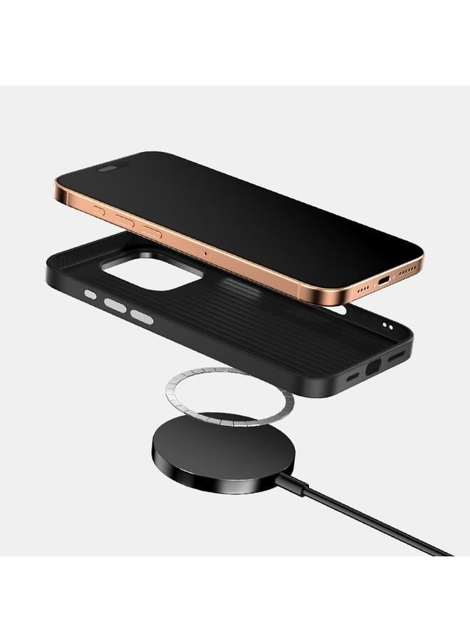 S-TOP Case For iPhone 15 Plus ABEEL Beast Pattern 6D Micro-Embossed MagSafe Genuine Leather Phone Case - Image 5