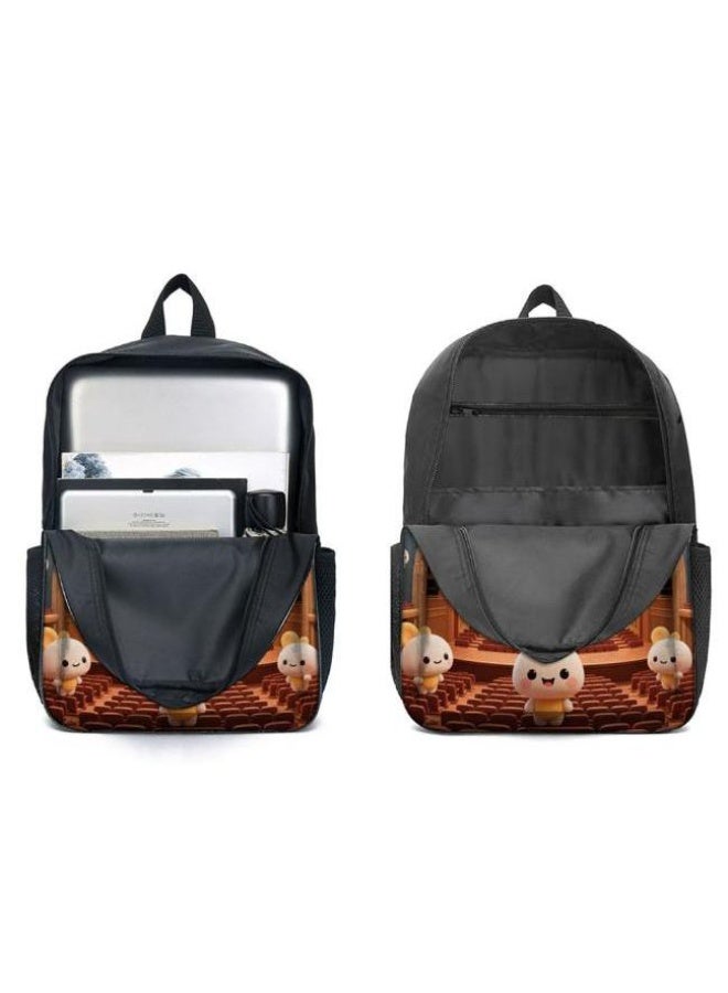 [Super new special offer] Cartoon theme bag three-piece set | double-shoulder + hand-held + storage pen bag | gift self-use good-looking - 1317  - Image 4
