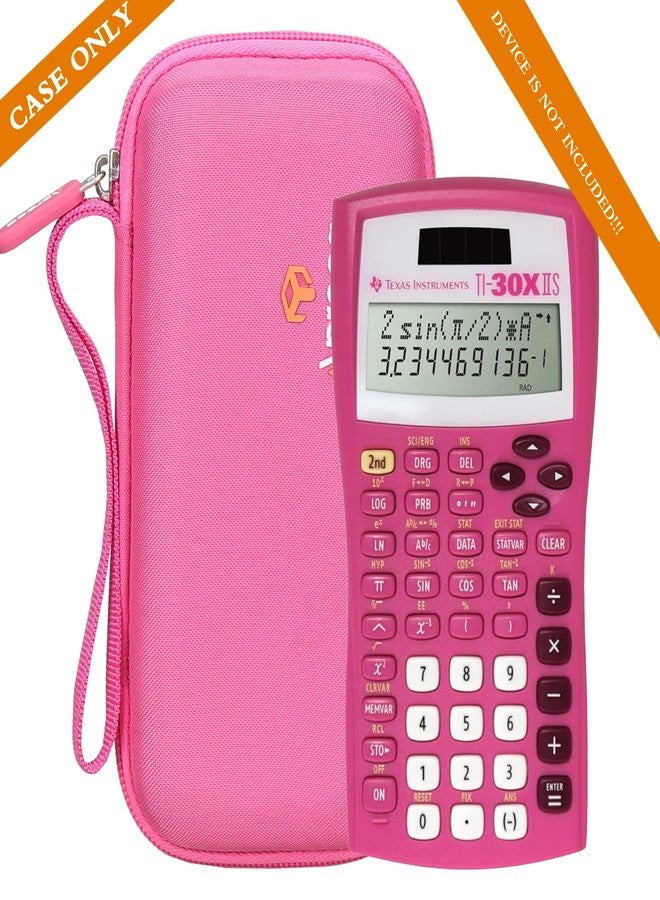 Aproca Calculator Case Compatible with Texas Instruments TI-30XIIS / TI-30X IIS 2-Line/Casio FX-991EX Fx-82es Plus Scientific Calculator, Storage Hard Bag - Pink (Case Only) - Image 4