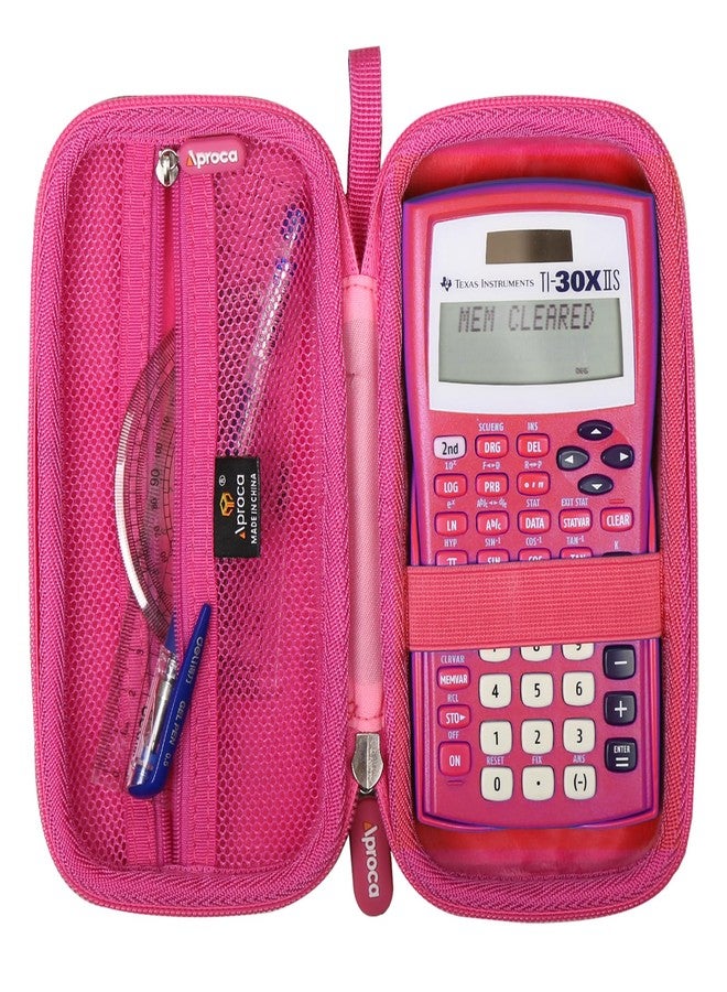 Aproca Calculator Case Compatible with Texas Instruments TI-30XIIS / TI-30X IIS 2-Line/Casio FX-991EX Fx-82es Plus Scientific Calculator, Storage Hard Bag - Pink (Case Only) - Image 1