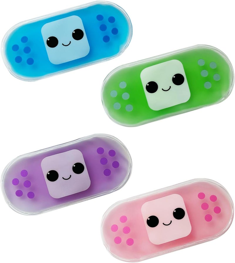 Soulagers Boo Boo Gel Ice Packs for Kids Injuries Cold Therapy and Pain Relief for Minor Cuts Child Injury 4 Pack - Image 1
