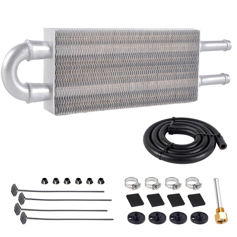 مجموعة مبرد زيت النقل BARTOO العالمية 516 من سبائك الألومنيوم مع أنبوب ومشعاع مزدوج