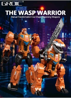 GROIC Deformation Robot Toy, Deformed Car Robot Toys, Action Figure Deformation Car Model, Portable Alloy Deformation Robot Toys Gift for Kids-Grimlock  - Image 4