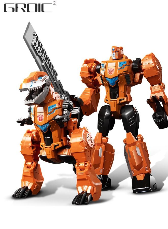 GROIC Deformation Robot Toy, Deformed Car Robot Toys, Action Figure Deformation Car Model, Portable Alloy Deformation Robot Toys Gift for Kids-Grimlock - Image 1