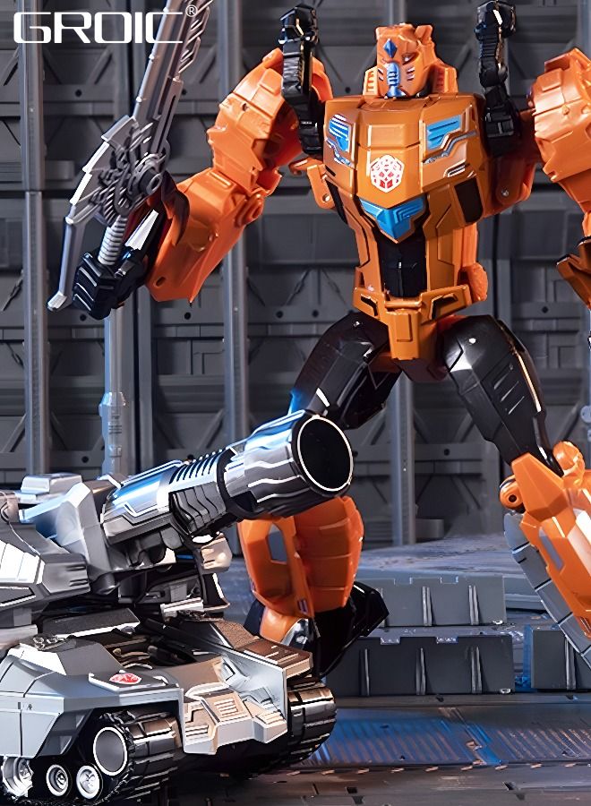 GROIC Deformation Robot Toy, Deformed Car Robot Toys, Action Figure Deformation Car Model, Portable Alloy Deformation Robot Toys Gift for Kids-Grimlock - Image 3