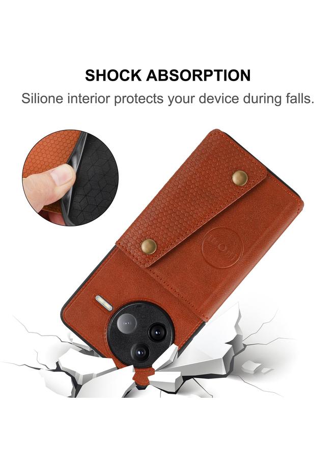 اس-توب جراب لهاتف Redmi K80 مزود بفتحات بطاقات مزدوجة ومشبك مغناطيسي للهاتف - Image 5