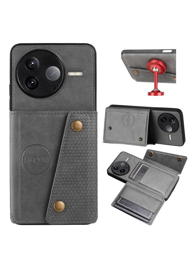 اس-توب جراب لهاتف Redmi K80 مزود بفتحات بطاقات مزدوجة ومشبك مغناطيسي للهاتف - Image 1