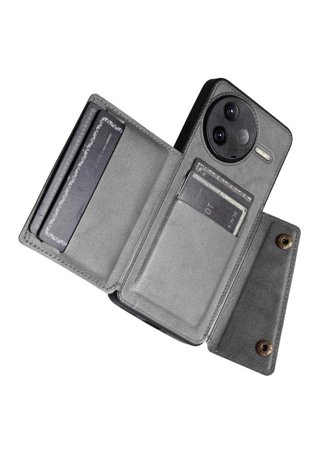 اس-توب جراب لهاتف Redmi K80 مزود بفتحات بطاقات مزدوجة ومشبك مغناطيسي للهاتف - Image 4