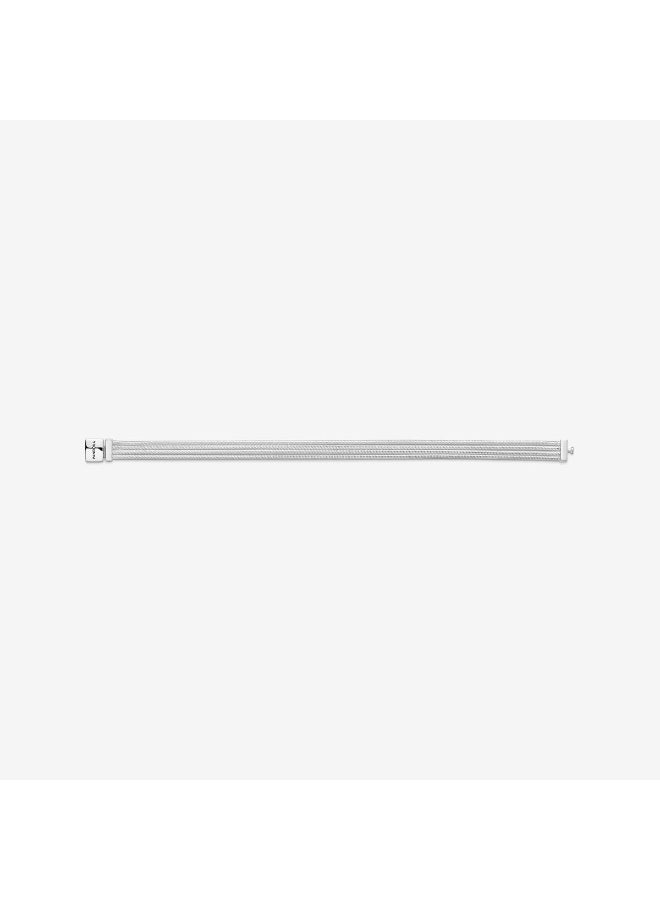 DORA Reflexions multi snake chain silver bracelet - Image 3