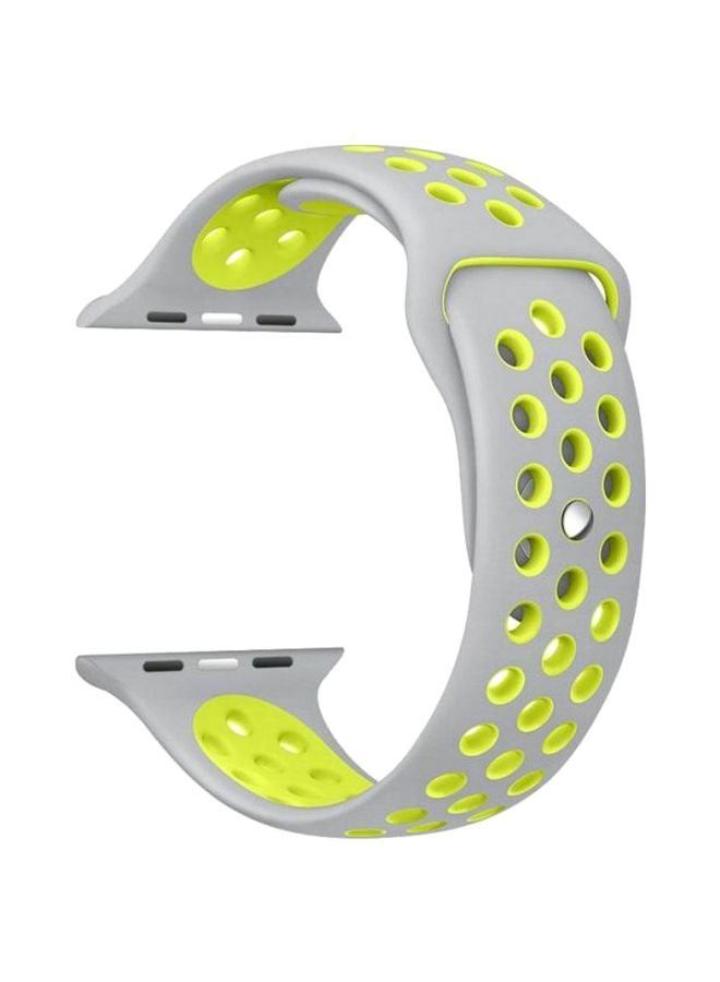Replacement Band For Apple Watch Series 3/2/1 38millimeter Grey/Green