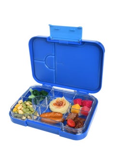 Arabest Children's Bento Box-Bento Lunch Box with 6 Compartments - Leak-Proof Lunch Box for Boys, Girls, BPA-Free, Microwave Dishwasher Safe, Lunch Box for School (Blue)  - Image 3