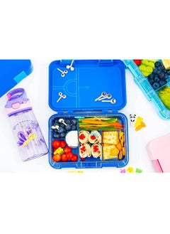 Arabest Children's Bento Box-Bento Lunch Box with 6 Compartments - Leak-Proof Lunch Box for Boys, Girls, BPA-Free, Microwave Dishwasher Safe, Lunch Box for School (Blue)  - Image 4
