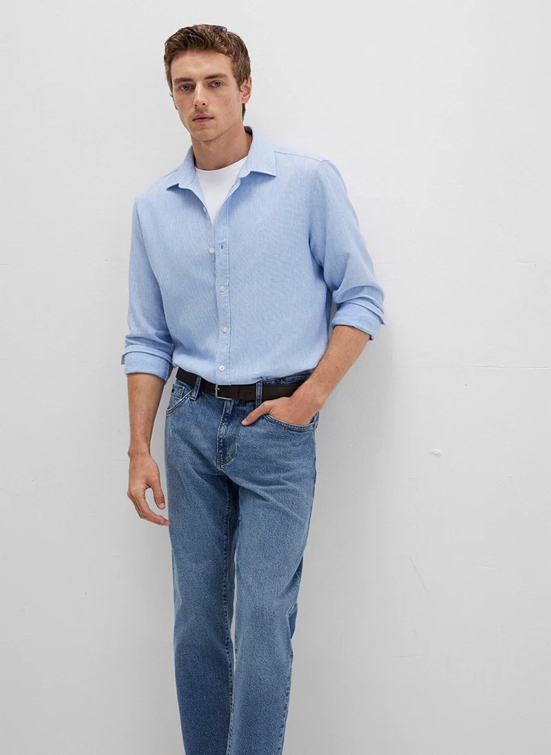 Mavi Solid Regular Fit Shirt