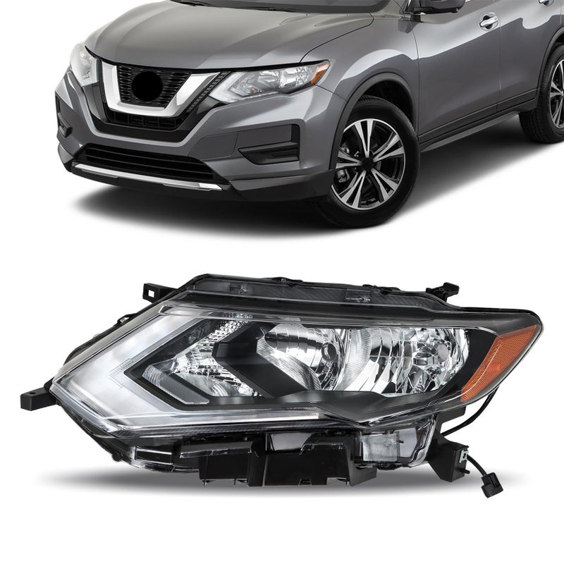 استبدال مصابيح الرأس LABLT لسيارة Rogue 2017 2018 2019 مجموعة مصابيح المشروع الجانب الأيسر جانب السائق