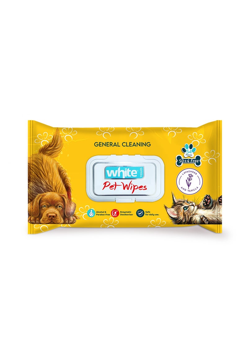 White Wet Wipes 54 pulls - Image 1