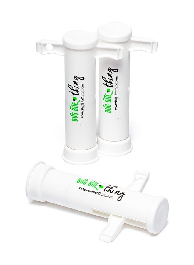 BUG BITE THING - Suction Tool - Bug Bites and Bee And Wasp Stings, Natural Insect Bite Relief - White Pack Of 3 - Image 1