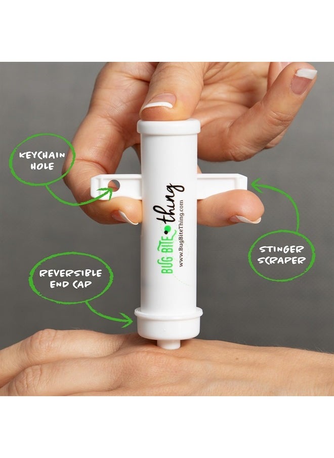 BUG BITE THING - Suction Tool - Bug Bites and Bee And Wasp Stings, Natural Insect Bite Relief - White Pack Of 3 - Image 1