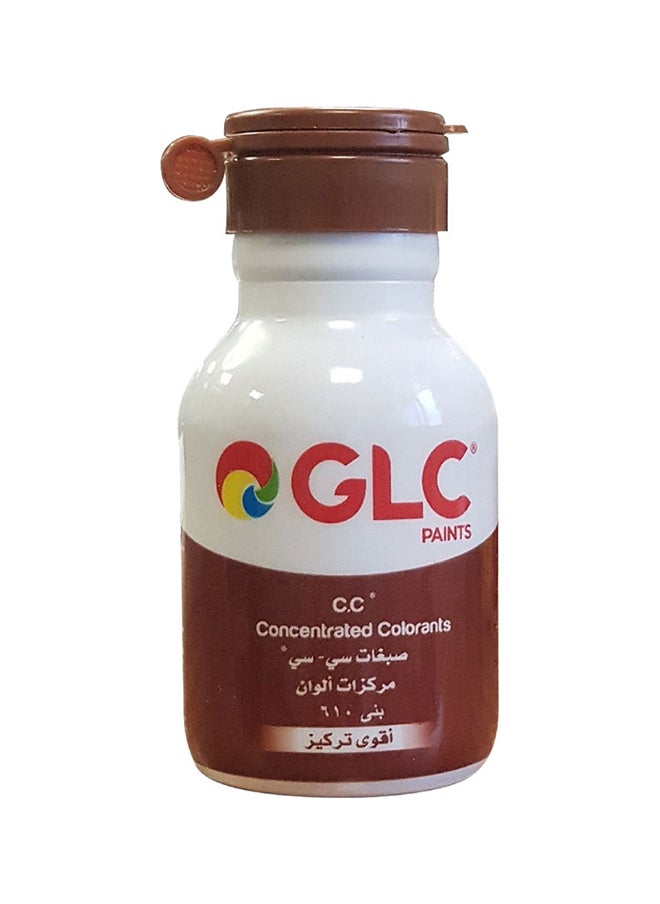 GLC Glc Cc 610 Universal Oil-Based And Water-Based Colourants, High Concentration, 50 Ml, Brown 
