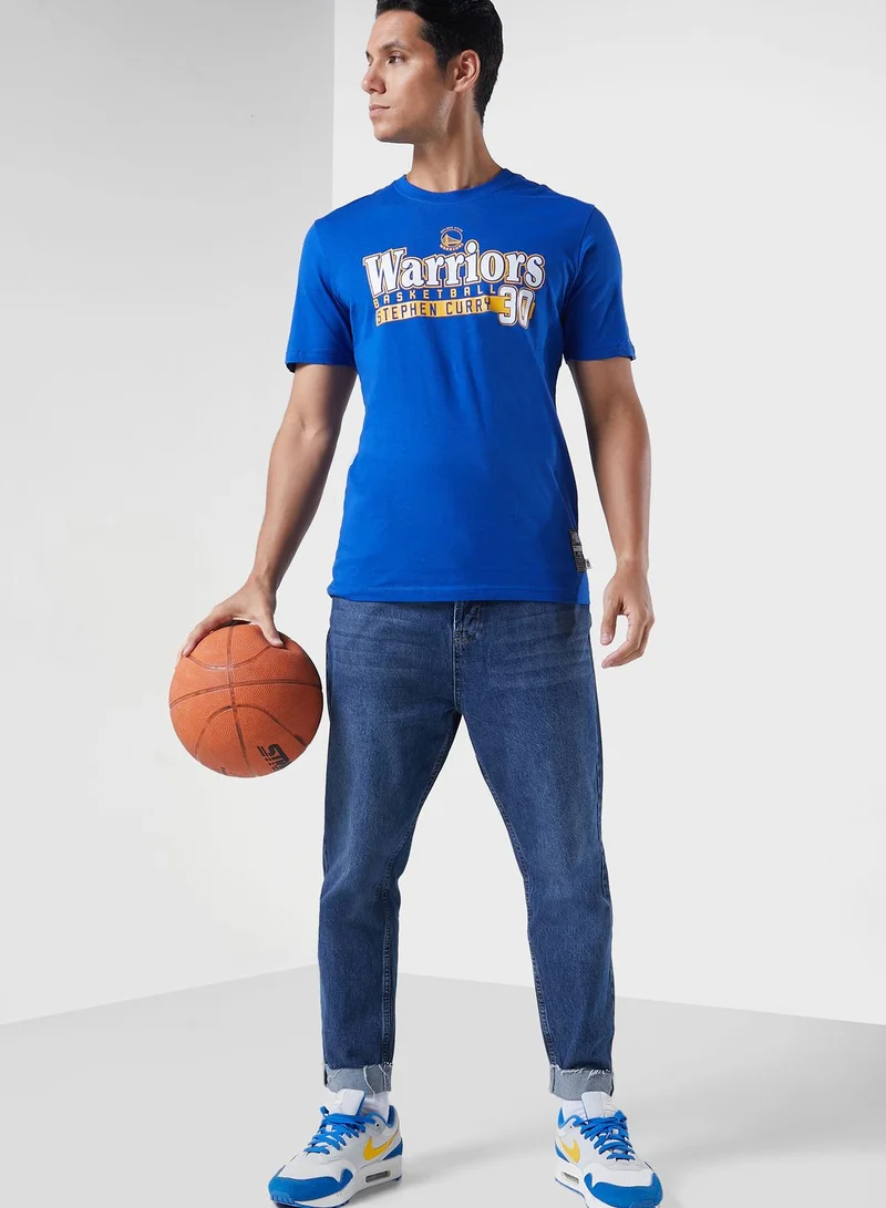 Nba  NBA Curry Stephen Golden State Warriors T-Shirt for Men | Best Price UAE