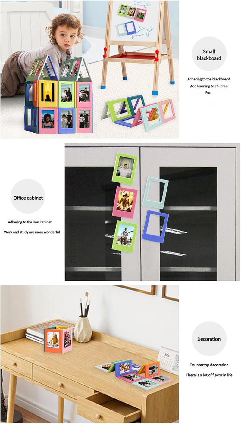 Photo Frame Holders for Small Snapshots Measurements Pictures Home Decoration ABS Creative Photo - Image 3