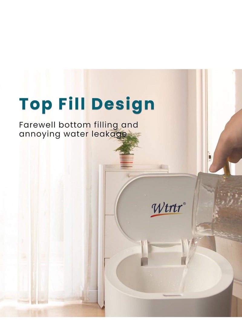 وترتر مرطبات Wtrtr 9L-10L، مرطب للأرضيات، مرطبات لغرفة النوم لغرفة كبيرة مع أنبوب ممتد، مرطب للغرفة بالرذاذ البارد (9L) - Image 5