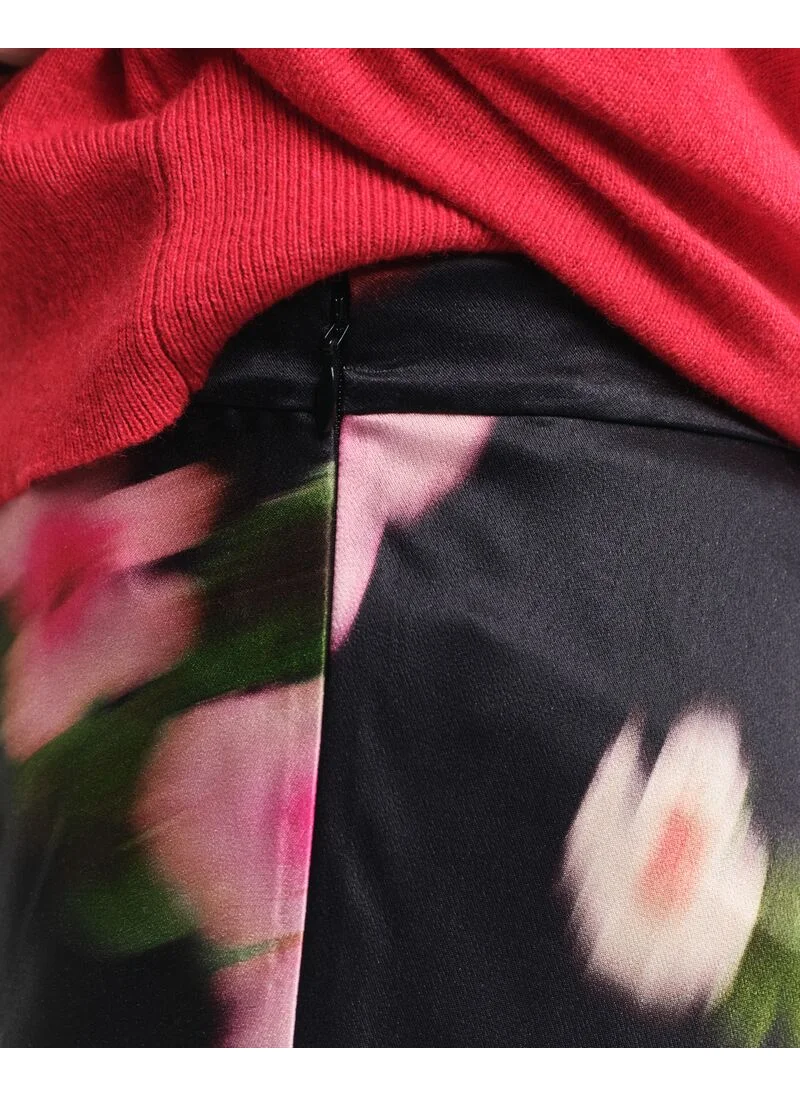 غانت MIDI FLORAL PRINT A-LINE SKIRT