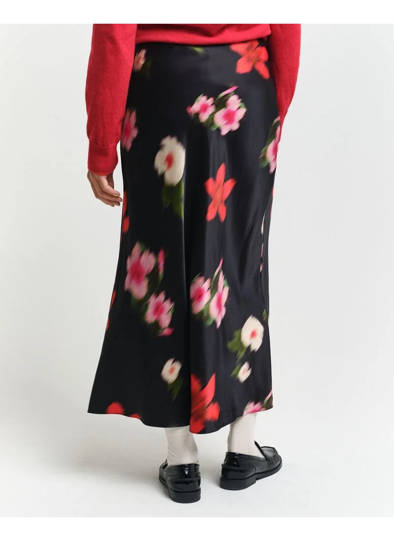 غانت MIDI FLORAL PRINT A-LINE SKIRT