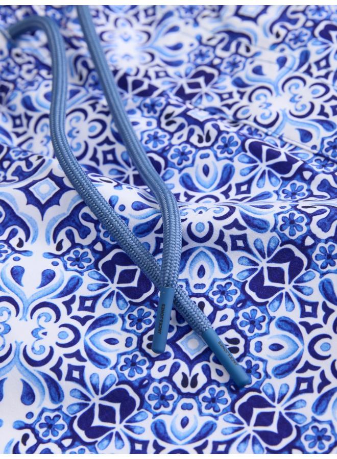 JACK & JONES Printed Drawstring Swim Shorts - Image 4