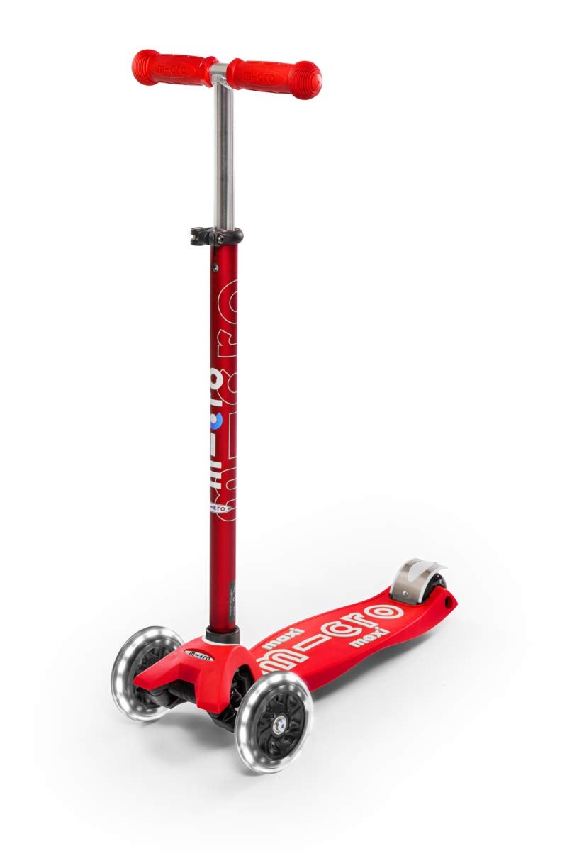 Micro Kickboard - Maxi Deluxe LED - Three Wheeled, Lean-to-Steer Swiss-Designed Micro Scooter for Kids with Motion-Activated Light-Up Wheels for Ages 5-12 - Image 1
