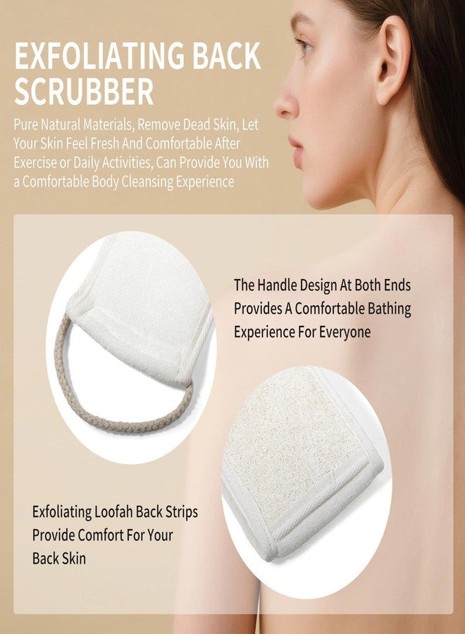 Kaaeiccr Loofah Back Scrubber, Natural Back Scrub Sponge for Shower, Body Exfoliator for Men and Women, Helps Deep Cleanse Back, Shoulders and Hard-to-Reach Areas, Refreshes Skin - Image 2