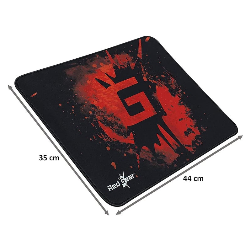boAt Redgear Mp44 Speed-Type Gaming Mousepad (Black and Red) - Image 4