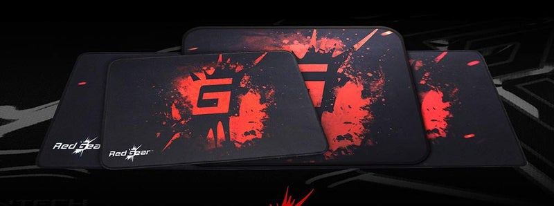 boAt Redgear Mp44 Speed-Type Gaming Mousepad (Black and Red) - Image 3