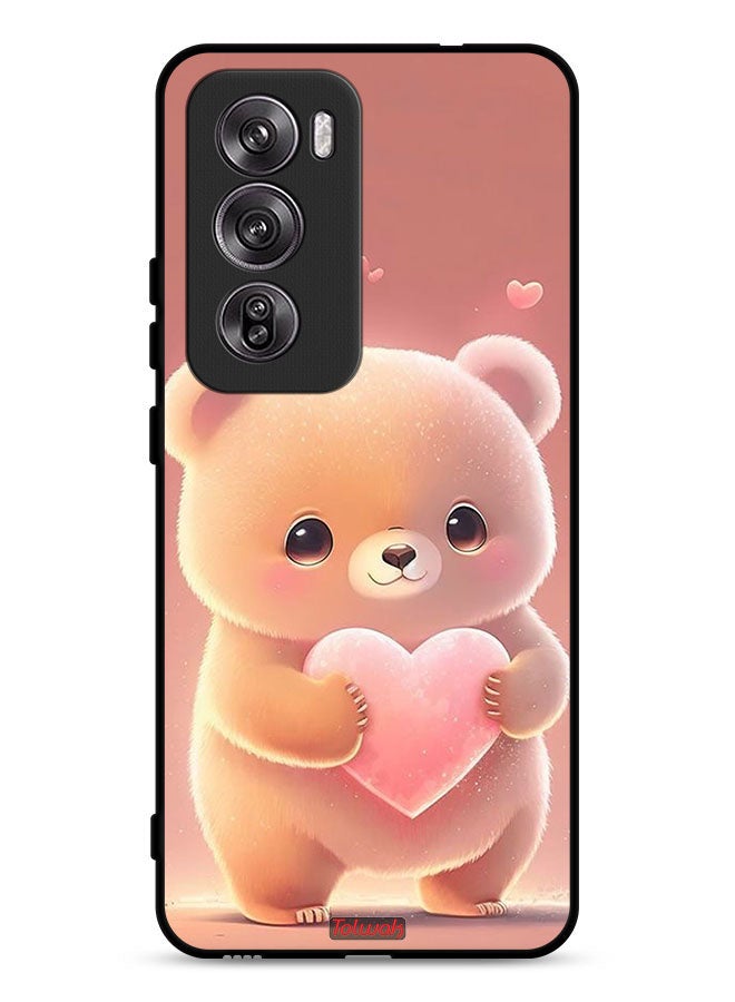 Tolwak Oppo Reno12 Pro 5G Protective Case Cover Cute Little Panda Holding Heart - Image 1