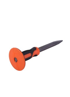 Stonecutter Chisel Sharp-18x300mm Black/Orange- Masonry Chisel with Hand Guard, Non-Slip Handle, Pointed End Rock Concrete Mortar Stone Chisel for Demolishing Carving Scaling Breaking Hounding - pzsku/Z7FCA1D5BAB75D60ED679Z/45/_/1734956503/3d2e8cfe-9e8a-4b78-a496-1d706c38112f