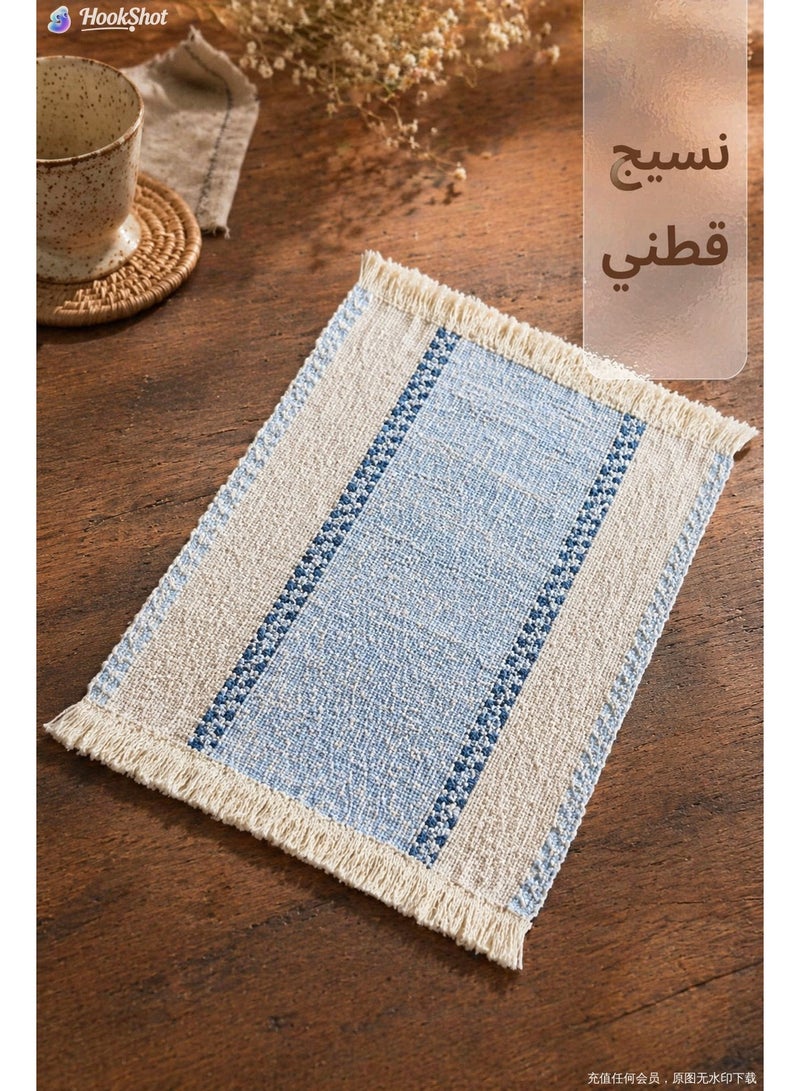 TAYRAN Placemats, washable coffee mats, heat-resistant, bohemian-style patchwork cotton placemats, suitable for kitchen and dining table decoration. - Image 3