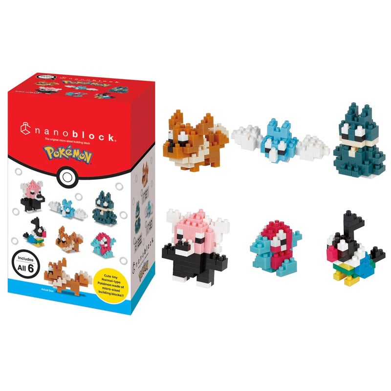 nanoblock - Pokémon - Type Normal Set 1 (Blind Box Complete Set), mininano Series Building Kit - Image 1