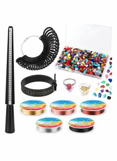 Ring Making Kit, Ring Size Measurement Tool With Ring Core, Ring Size Measurement, Finger Size Measurement, Jewelry Thread And Crystal Gem Beads, For Diy Jewelry Making - pzsku/Z7FCA2EAFB4E360817B6CZ/45/_/1684981747/0319df27-e8af-465d-a716-8e6e3b82674e