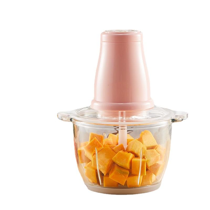 Mugath Food Processor Mini Electric Chopper 250W 2 Speeds Electric Meat Grinder Stainless Steel Meat Blender for Baby Food Meat Onion Vegetables - Image 1