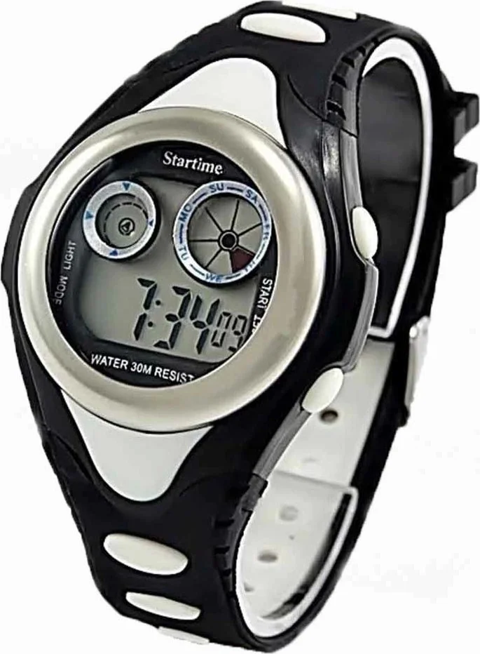 Open Cart New Kr Black White Fan Digital Children's Watch Campaign